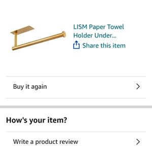 NWT under cabinet paper tower holder